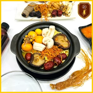 Tuỷ Bò Trứng Non Hầm Hồng Sâm Đại Bổ