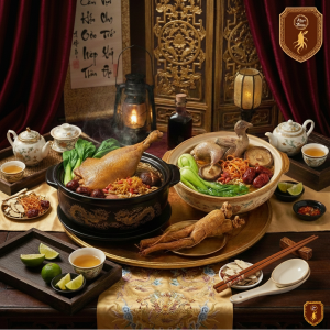 🕊🍲 Combo 10: Mì Chim Cút Hầm Hồng Sâm + Mì Vịt Góc Tư Hầm Hồng Sâm