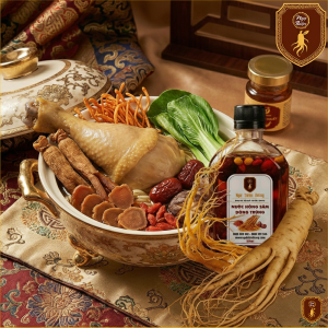 🔥🍗 Combo 5: Mì Tiềm Đùi Gà Hầm Hồng Sâm + Nước Hồng Sâm 330ml