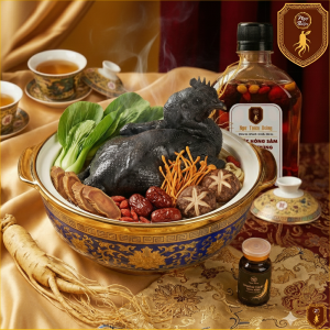 🐔🖤 Combo 2: Mì Gà Ác Hầm Hồng Sâm + Nước Hồng Sâm 330ml