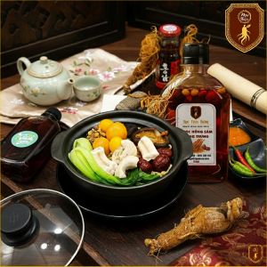 🥚🔥 Combo 6: Mì Tuỷ Bò Trứng Non Hầm Hồng Sâm + Nước Hồng Sâm 330ml
