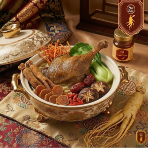 🍲 Combo 3: Mì Tiềm Vịt Góc Tư Hầm Hồng Sâm + Nước Hồng Sâm