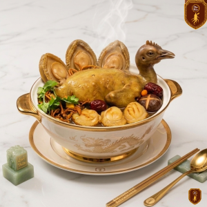 Bồ Câu Hầm 3 Bào Ngư (1 Người)